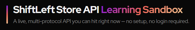 ShiftLeft Store API SOAP service
